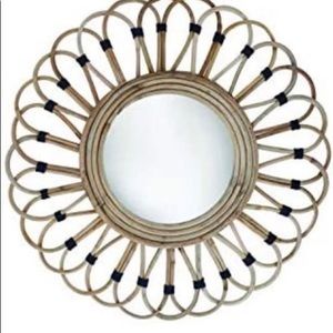 Brown Rattan wall mirror